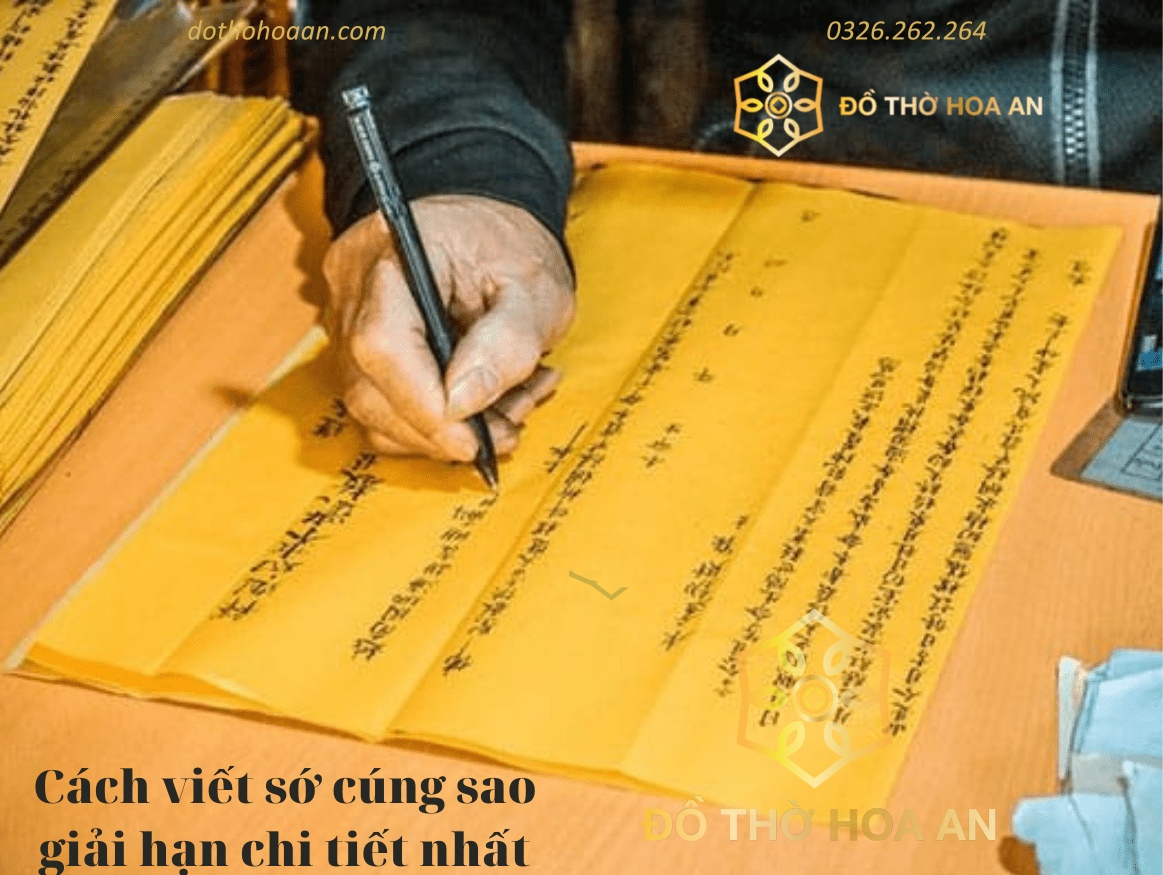 Cách viết sớ cúng sao giải hạn đơn giản và chính xác nhất