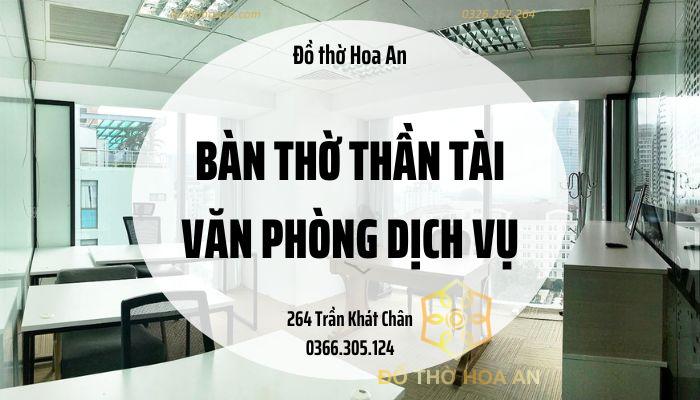 Bàn thờ Thần Tài văn phòng dịch vụ giá tốt, trang nghiêm