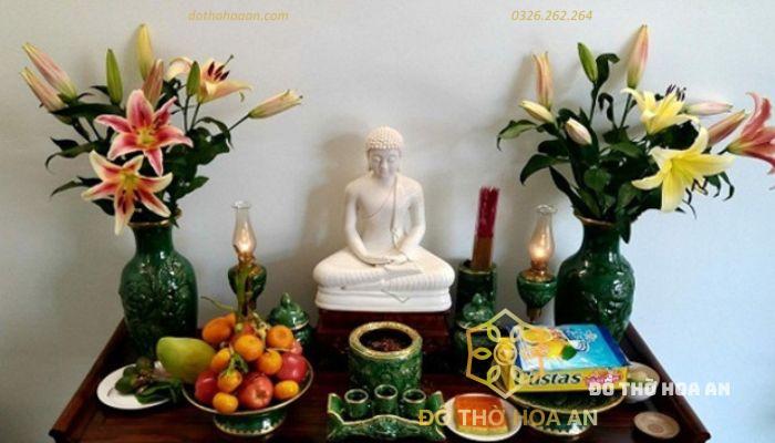 Bàn thờ Phật bà kiêng kị đặt tượng các vị thần khác
