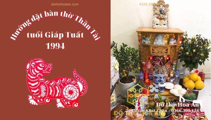 Hướng đặt bàn thờ Thần Tài
