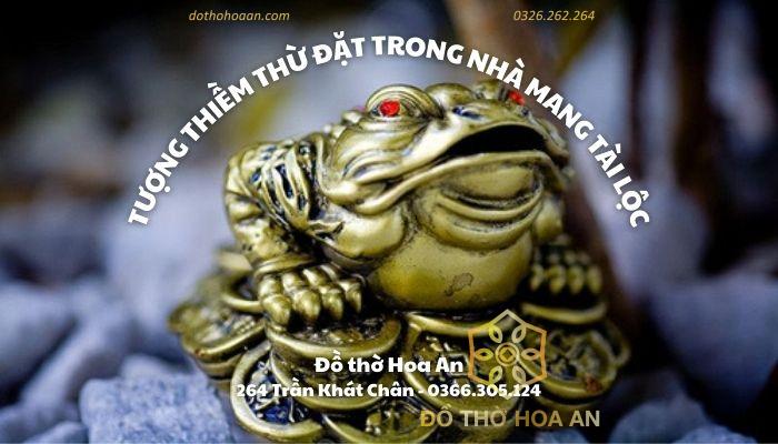 Tượng Thiềm Thừ trang trí trong nhà mang lại tài lộc