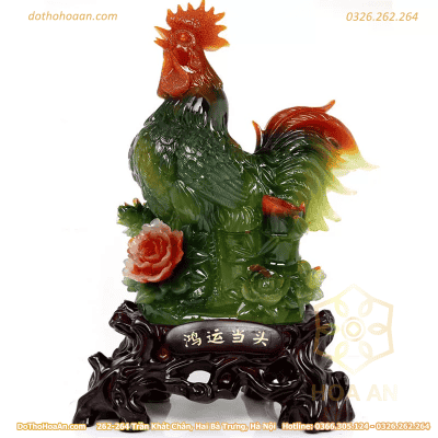 Gà Trống Đá Xanh Đế Gỗ