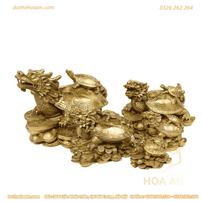 Long Quy Cõng Rùa Con Đồng Phong Thuỷ