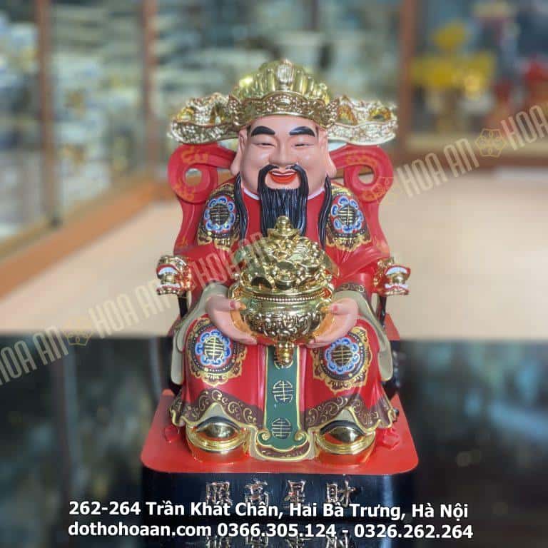 Tượng Thần Tiền Triệu Công Minh Áo Đỏ Composite