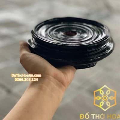 Chân Đế Bát Hương Bằng Gỗ Mít Màu Đen – 13