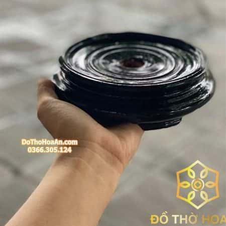 Chân Đế Bát Hương Bằng Gỗ Mít Màu Đen – 13 Chân Đế Bát Hương Bằng Gỗ Mít Màu Đen – 13