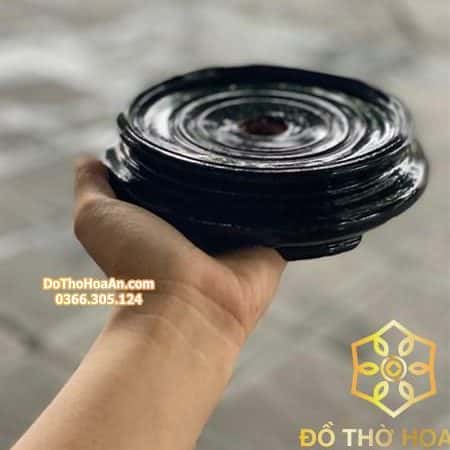Chân Đế Bát Hương Bằng Gỗ Mít Màu Đen – 21 Chân Đế Bát Hương Bằng Gỗ Mít Màu Đen – 21