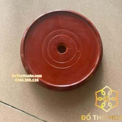 Chân Đế Bát Hương Bằng Gỗ Mít Màu Đỏ – 17