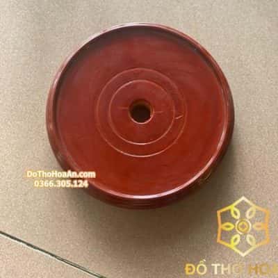 Chân Đế Bát Hương Bằng Gỗ Mít Màu Đỏ – 19