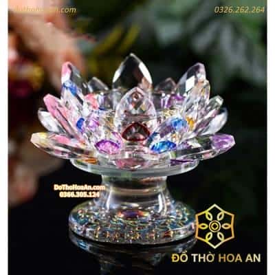 Chân Đựng Nến Pha Lê – Cao