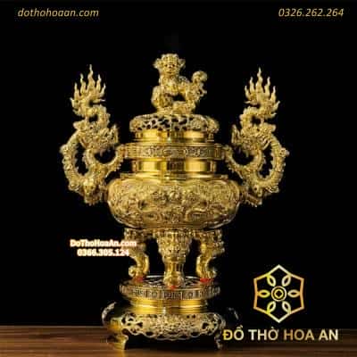 Đỉnh Chạm Rồng Đài Loan Cao Cấp – 50 cm