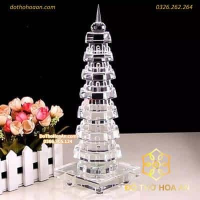 Tháp Văn Xương Pha Lê Trắng – 9 tầng