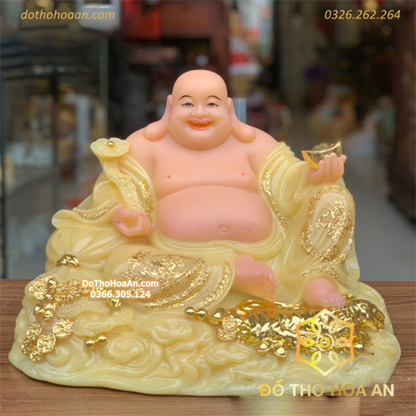 Tượng Phật Di Lặc Đá Vàng