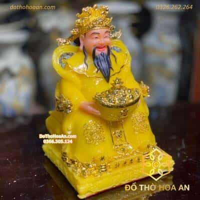 Tượng Thần Phát/ Tượng Triệu Công Minh Phú Qúy Bột Đá Vàng Thạch Anh1