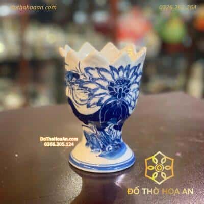 Ly Đựng Phật Thủ Bát Tràng Xanh1