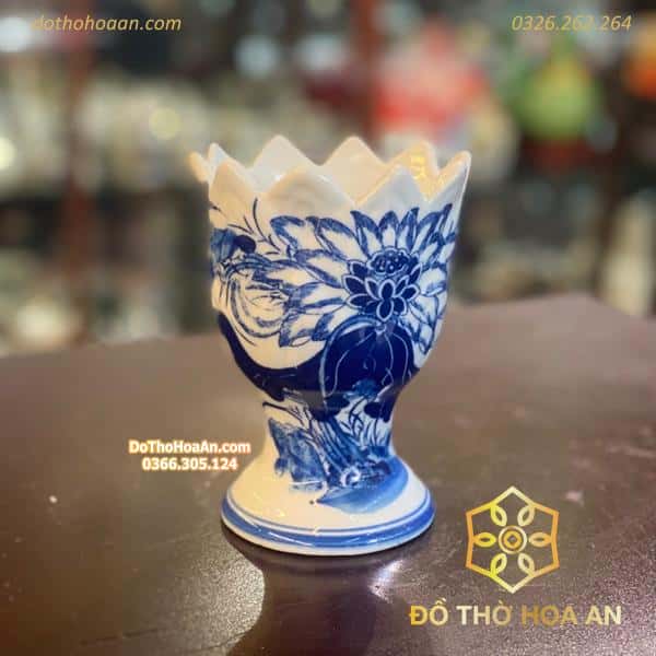 Ly Đựng Phật Thủ Bát Tràng Xanh1