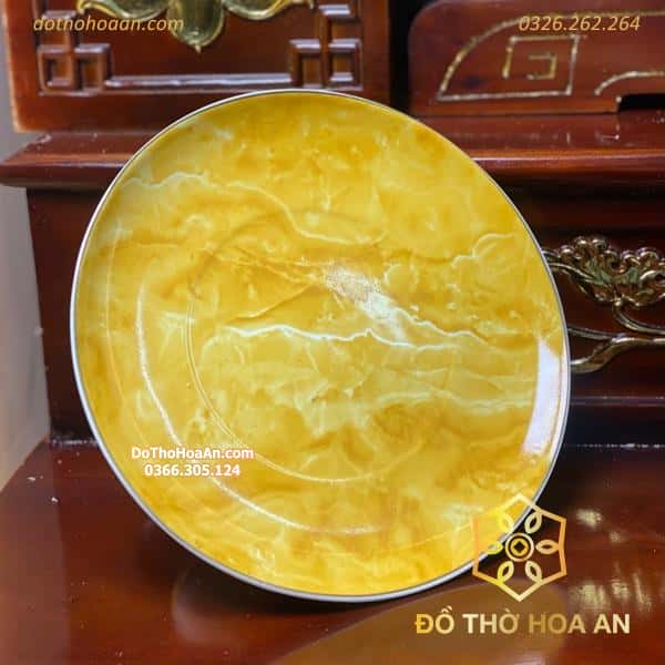 Mâm Bồng Thờ Sứ Vân Đá Vàng1