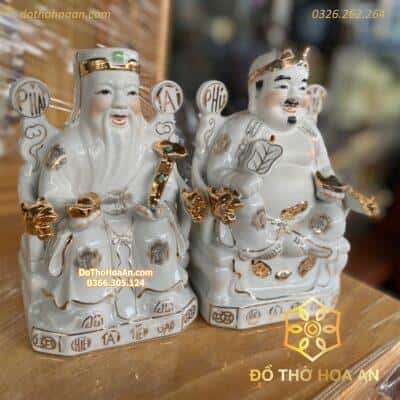 Tượng Thần Tài Thổ Địa Sứ Trắng1