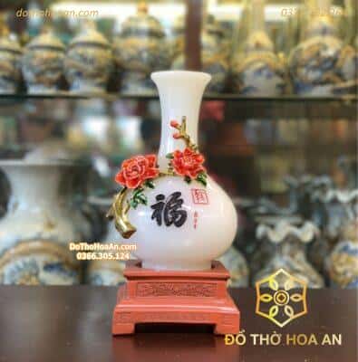 Bình Hút Tài Lộc Như ý Đá Onyx Trắng