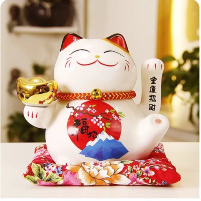 Mèo Thần Tài Chiêu Phúc Nguyên Bảo 16cm