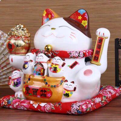 Mèo Thần Tài Tụ Bảo Bồn Thống Nhất Kim