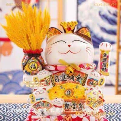 Mèo Thần Tài Đế Vương Nhật Tiến Đấu Kim