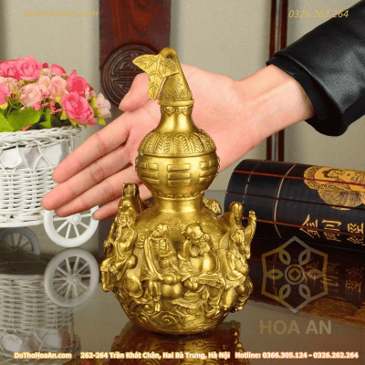 Hồ Lô Đồng Phong Thủy Bát Tiên