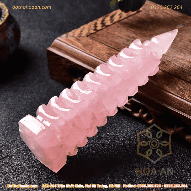 Tháp Văn Xương Đá Hồng 9 Tầng (4)