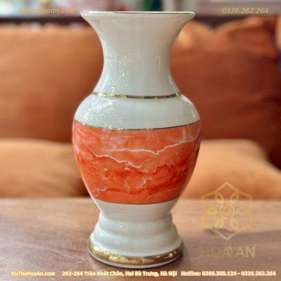 Lọ Hoa Vân Đá Đỏ