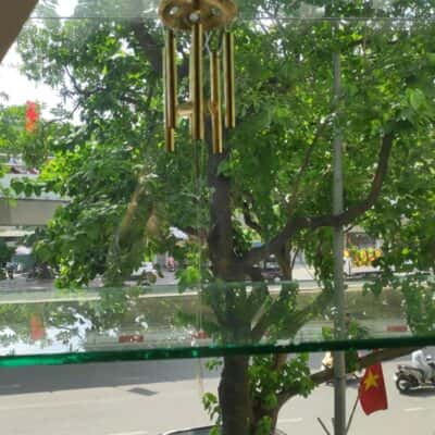 Chuông Gió Treo Đồng Vàng Đồng Tiền Xu May Mắn2