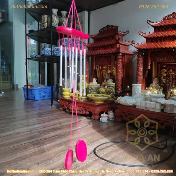 Chuông Gió Treo Gỗ Đỏ1