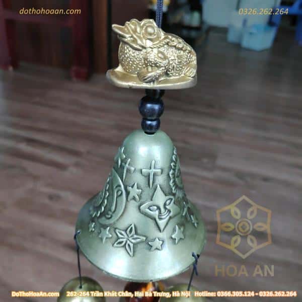 Chuông Gió Treo Thiền Thừ Đồng TY706A3 Chuông Gió Treo Thiền Thừ Đồng TY706A3