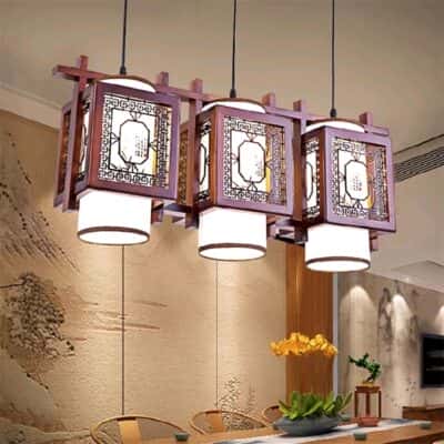 Đèn Thờ Thả Gỗ 038/3