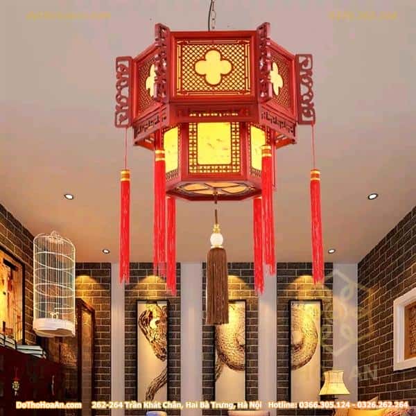 Đèn Thờ Thả Gỗ 26 Kèm Ngọc Tua Ngọc Trai2 Đèn Thờ Thả Gỗ 26 Kèm Ngọc Tua Ngọc Trai2