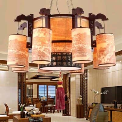 Đèn Thờ Thả Gỗ 344
