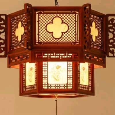 Đèn Thờ Thả Gỗ Thả 262