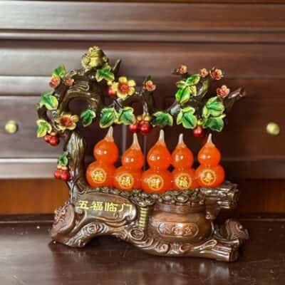 Ngũ Hồ Lô Đỏ Chiêu Tài Phong Thủy4