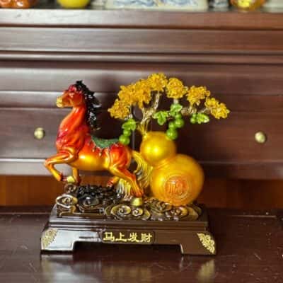 Ngựa Kéo Hồ Lô Phong Thủy