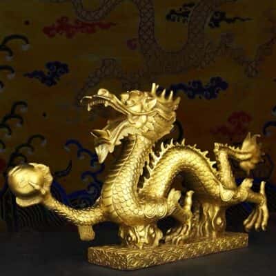 Tượng Rồng Đồng Nắm Long Châu2