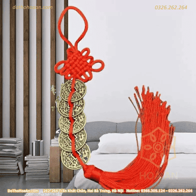 Dây Tiền Xu Ngũ Đế 5 Đồng