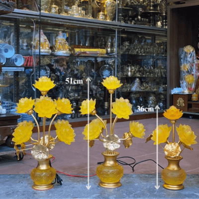 Đèn Thờ Hoa Sen Tịnh Thế Hoa Khai