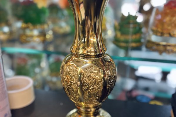 Lọ Hoa Đồng Bát Tiên Đồng Vàng