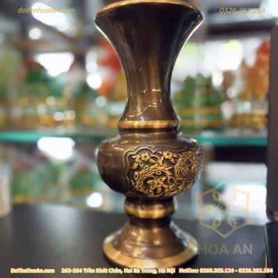 Lọ Hoa Đồng Hun Phình Cúc