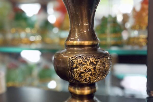 Lọ Hoa Đồng Hun Phình Cúc