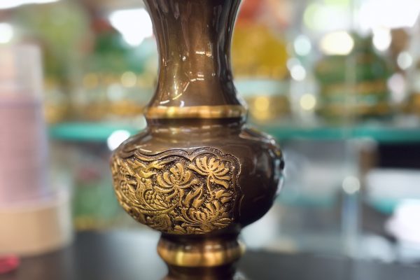 Lọ Hoa Đồng Hun Phình Cúc