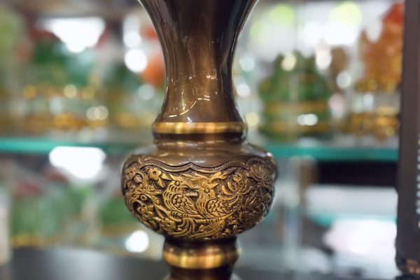 Lọ Hoa Đồng Hun Phình Cúc