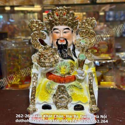 Tượng Thần Phát/ Tượng Thần Tiền Triệu Công Minh Sứ Dát Kim
