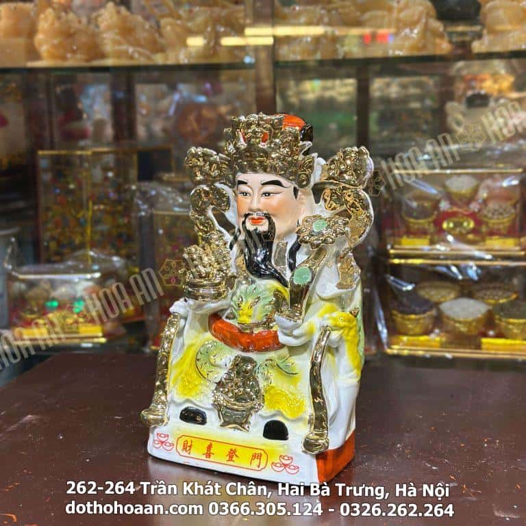 Tượng Thần Phát/ Tượng Thần Tiền Triệu Công Minh Sứ Dát Kim