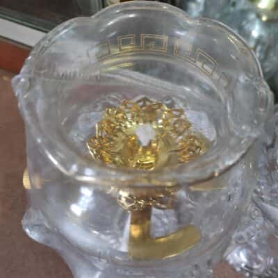 Đèn Đầu Hoa Sen Thân Thủy Tinh Mẫu Cũ3