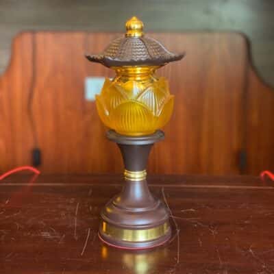 Đèn Thờ Chóp Sen Vàng1